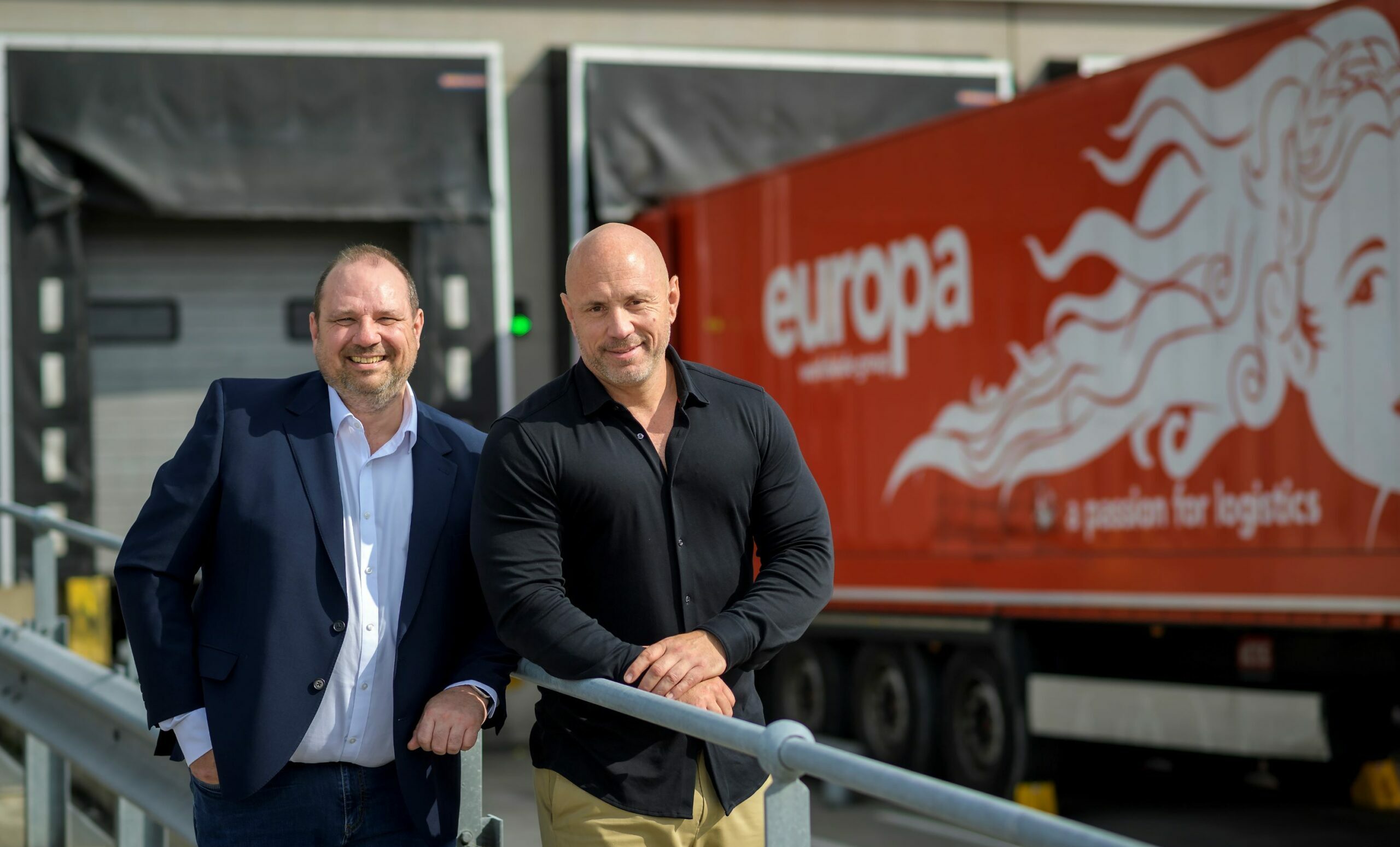 Picture of IT leaders outside Europa truck